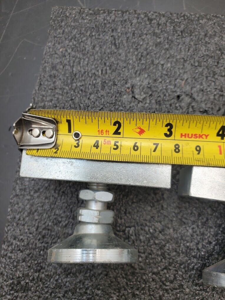 Steel Lockable Adjustable Leveling Custom Machine 2" Feet 1" Adjustment Lot of 4