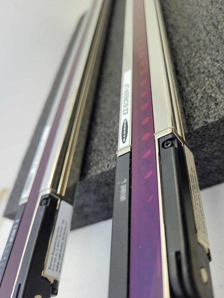 Banner SLPE25-550NP8 SLPR25-550NP8 Light Curtain Kit 550mm Long 0.1-7m Range 24V