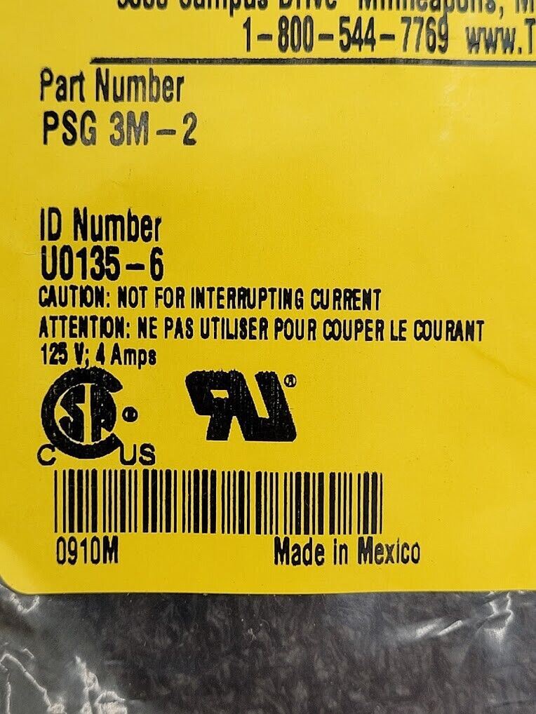 Turck Pico Fast PSG 3M-2 M8 Male 3 Pin Pigtail Breakout Cordset