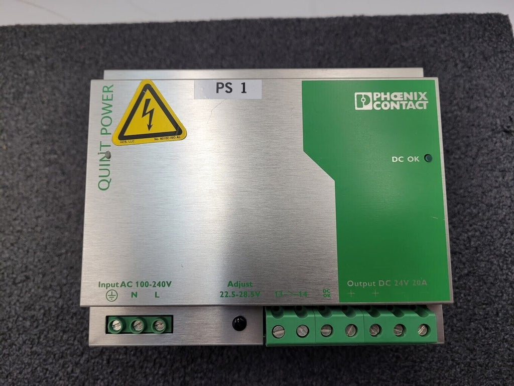Phoenix Contact QUINT-PS/100/240AC/24DC/20 Power Supply Unit 24V 20A Output