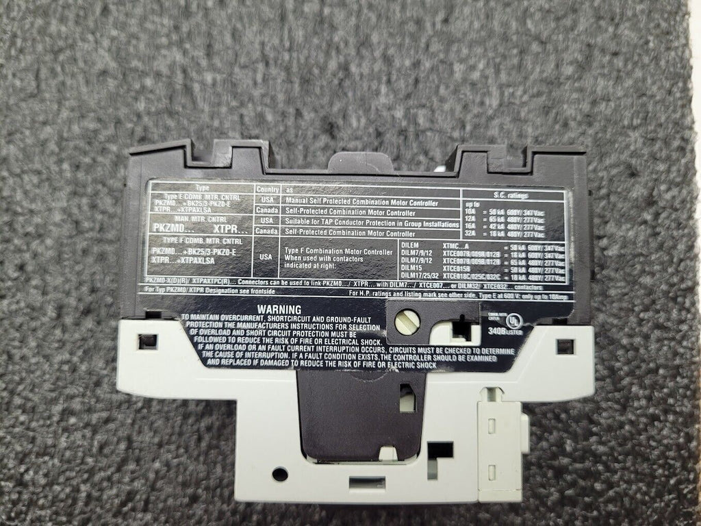 Eaton Moeller PKZM0-16 Thermal Magnetic Circuit Breaker 10A-16A XTPR016BC1 600V