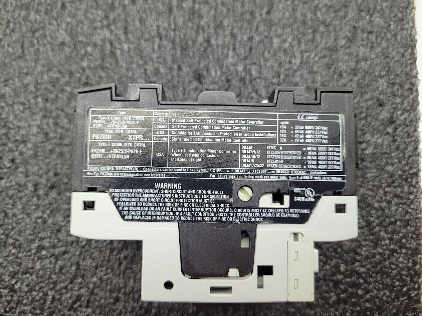 Eaton Moeller PKZM0-16 Thermal Magnetic Circuit Breaker 10A-16A XTPR016BC1 600V