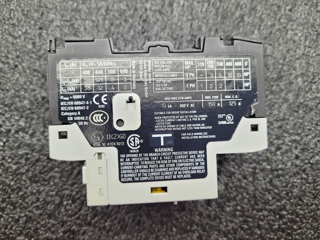 Eaton Moeller PKZM0-16 Thermal Magnetic Circuit Breaker 10A-16A XTPR016BC1 600V