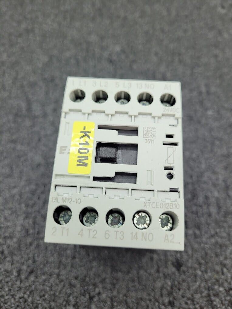 Eaton DIL M12-10 24V Coil AC OR DC Contactor 4 Pole XTCE012B10 DIN Rail 12A