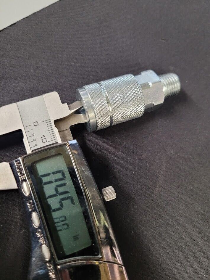Quick Coupler 1/4 x 1/4 MNPT Automotive Tru-Flate Heavy Duty Quick Disconnect QD