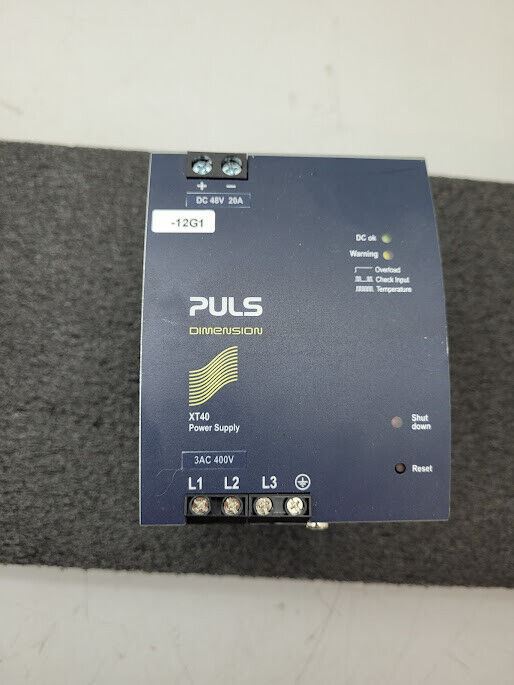 PULS Dimension XT40 Power Supply DIN Rail Mount XT40.481 3PH 400V to 48VDC 20A