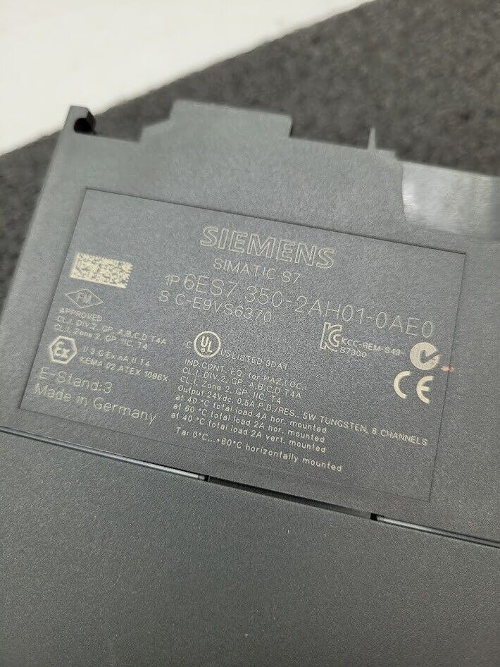 Siemens Simatic S7 6ES7 350-2AH01-0AE0 Counter Module Working Pull Same Day Ship