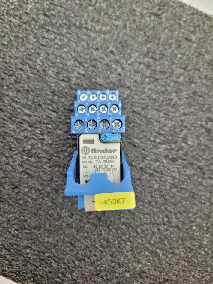 Finder Relay 55.34.9.024.0040 EMC + Indicator 99.02.9.024.99 Base 94.04 Tested