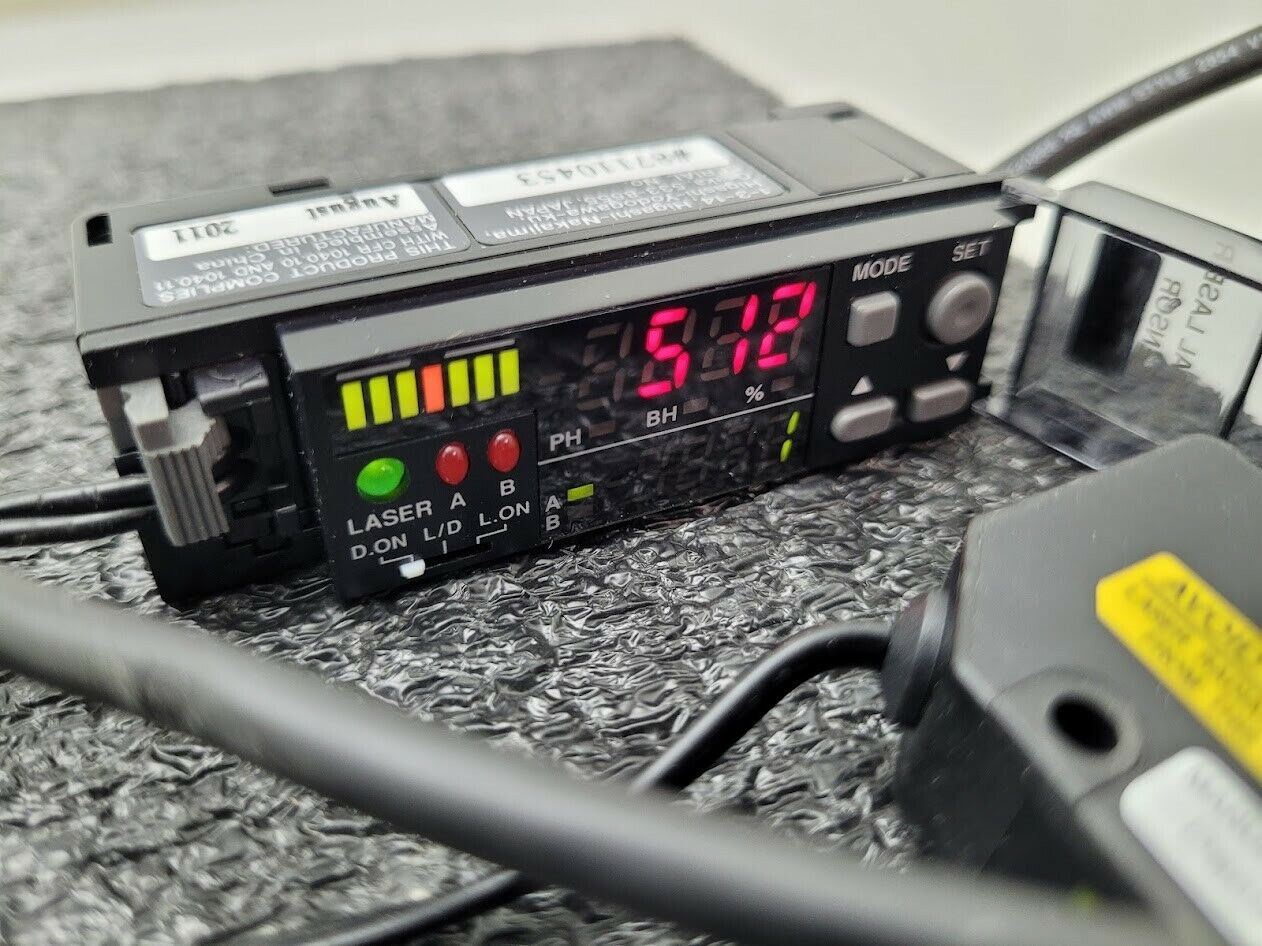 Keyence LV-21A Digital Laser Sensor + LV-H37 Reflective Sensor Tested Working