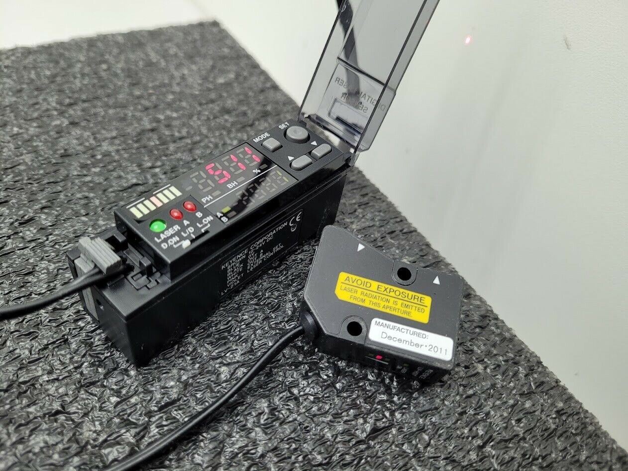 Keyence LV-21A Digital Laser Sensor + LV-H37 Reflective Sensor Tested Working