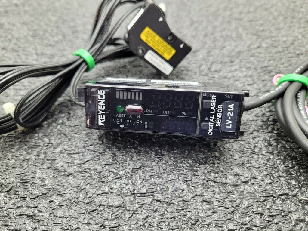 Keyence LV-21A Digital Laser Sensor + LV-H37 Reflective Sensor Tested Working