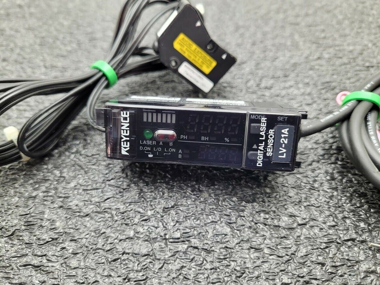 Keyence LV-21A Digital Laser Sensor + LV-H37 Reflective Sensor Tested Working