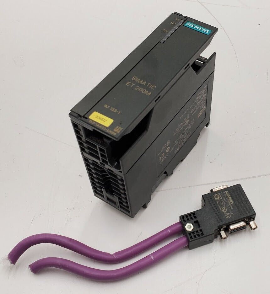 SIEMENS SIMATIC ET 200M 153-1AA03-0XB0 w/ 6ES7 972-0BB52-0XA0 Connection