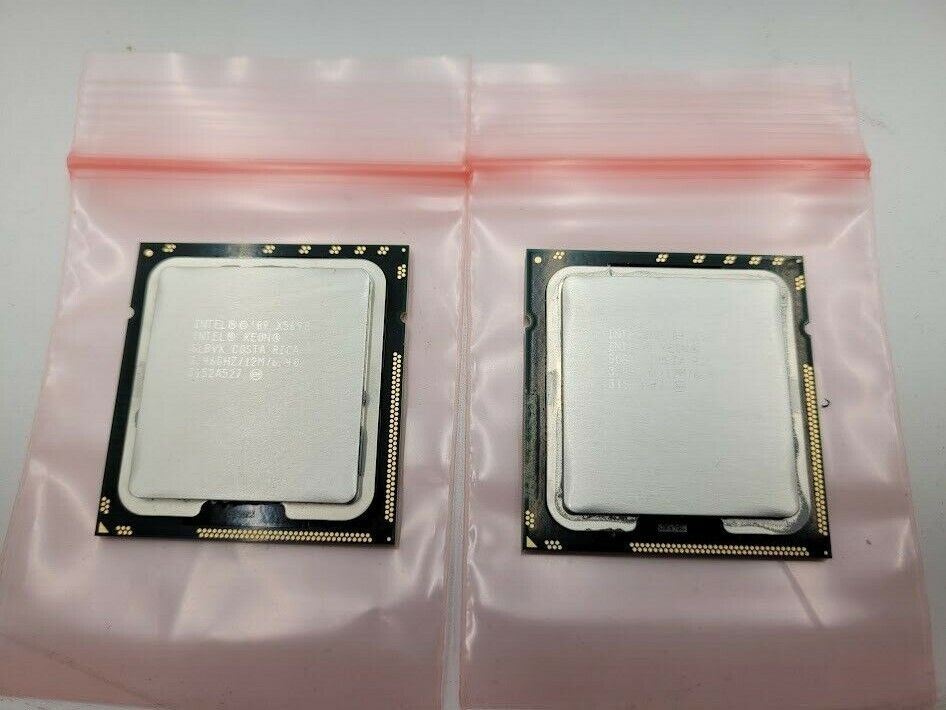 PAIR of 2 Intel Xeon X5690 3.46GHz Six Core Processor LGA1366 Dual-way CPU