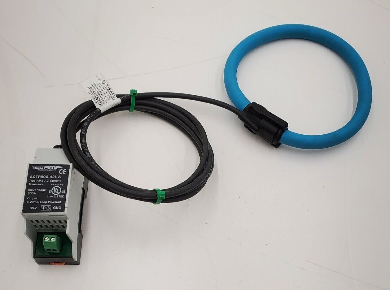 Automation Direct ACUAMP ACTR500-42L-S 500A Split Ring AC RMS Current Transducer