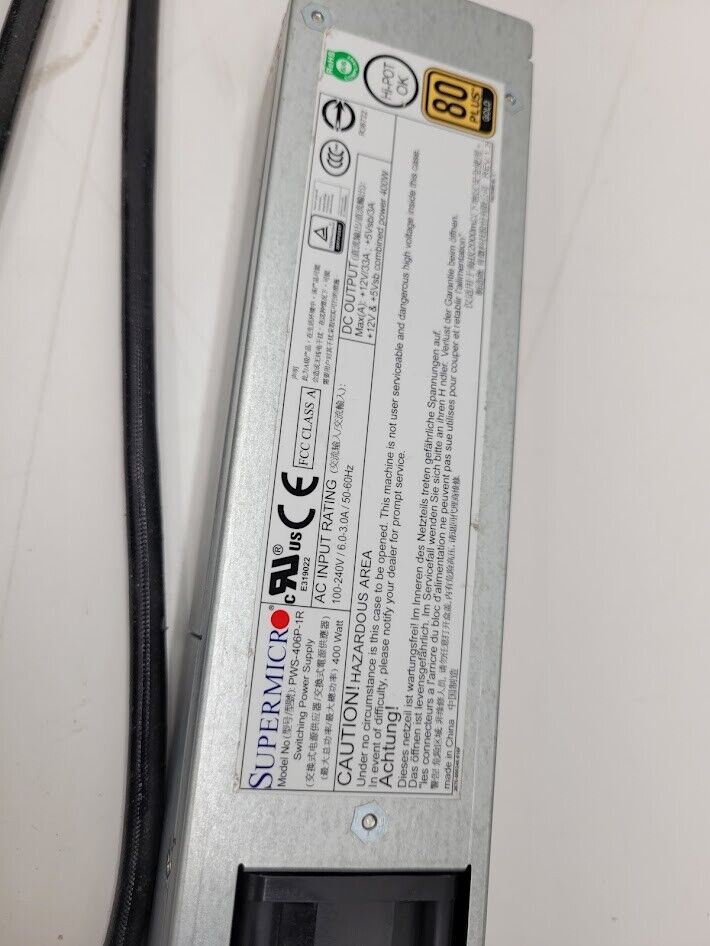 SuperMicro SuperStorage SSG-K1048-RT BMB-KTJBOD-CB1 Board, Power Supply, Cables