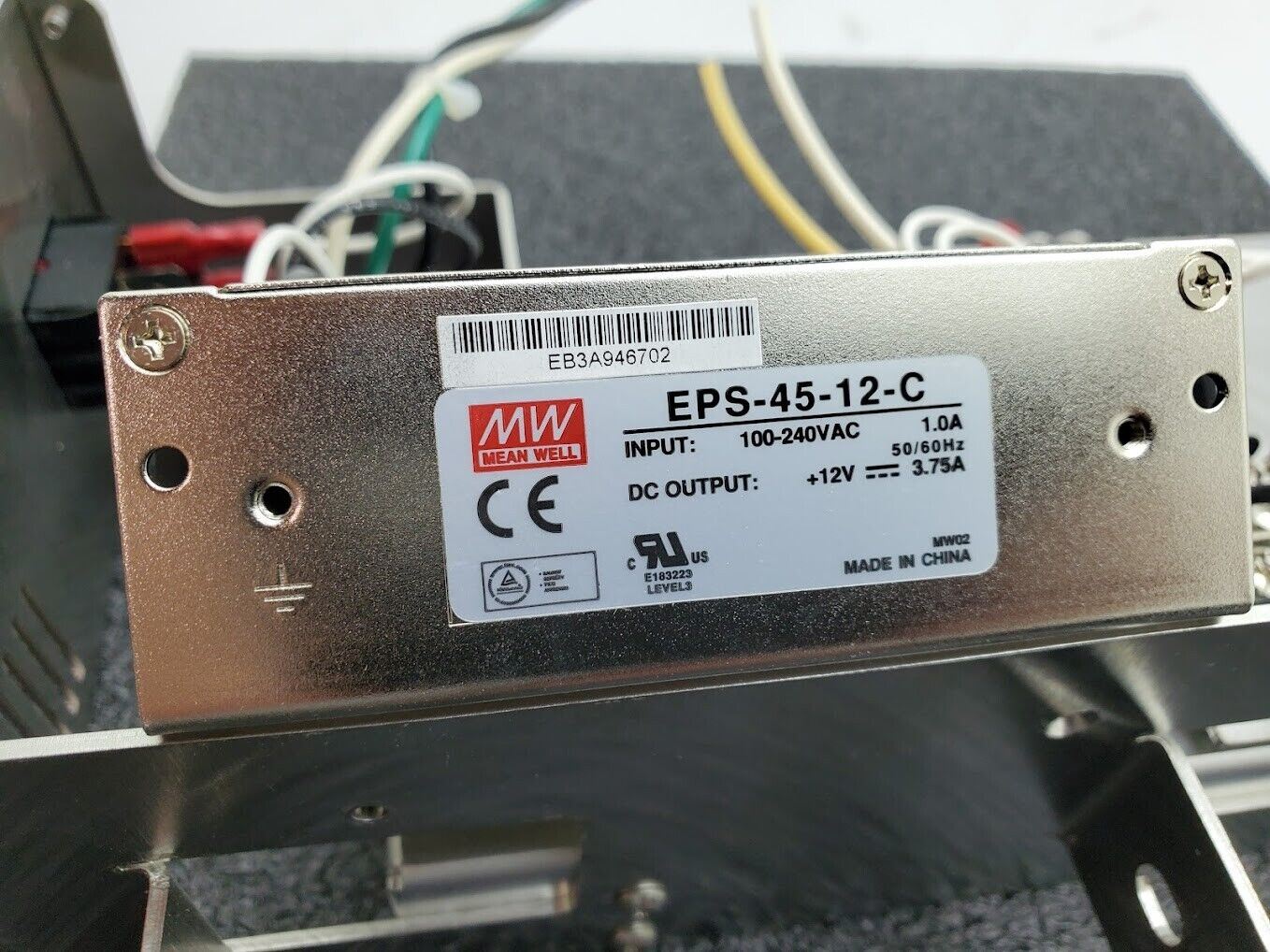 Meanwell HRP-450-15 and EPS-45-12-C DC Power Supply +15 Vdc 30 A +12V 3.75A Pair