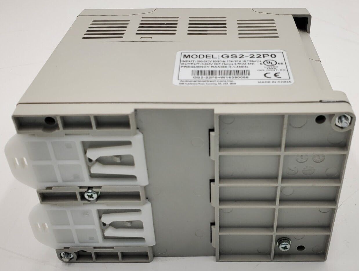 AUTOMATION DIRECT GS2-22P0 AC Micro Drive 230V 1PH In, 3PH Out, 0.1-400Hz, 2.0HP