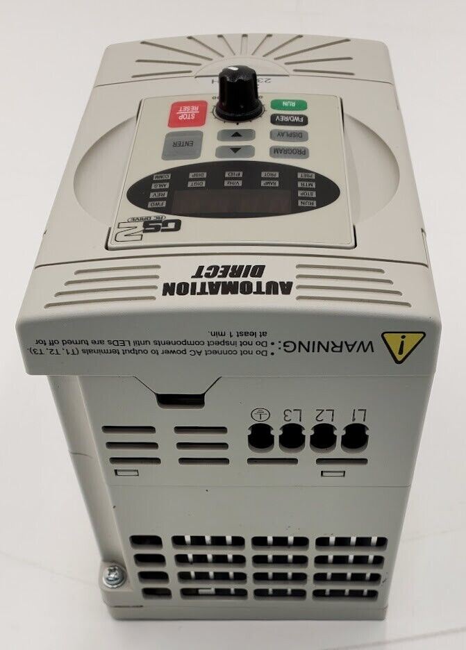 AUTOMATION DIRECT GS2-22P0 AC Micro Drive 230V 1PH In, 3PH Out, 0.1-400Hz, 2.0HP