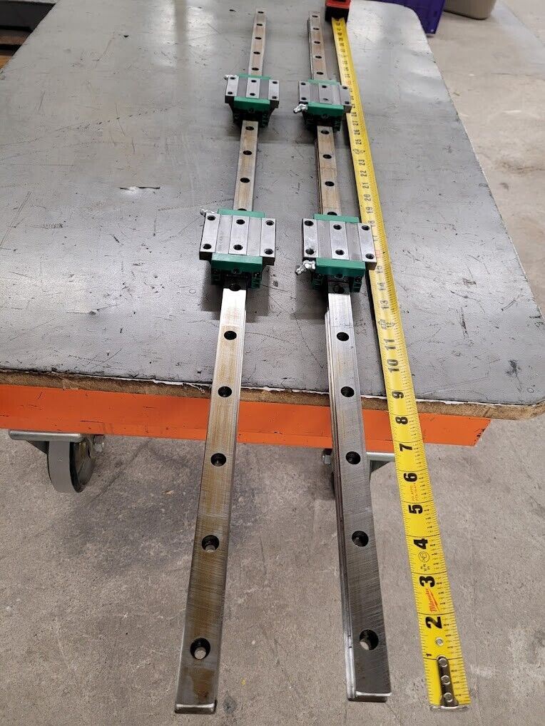 INA Linear Bearing Slide Guide KWVE25BG3V1 1000mm 2 Rails 4 Blocks w/ zerk