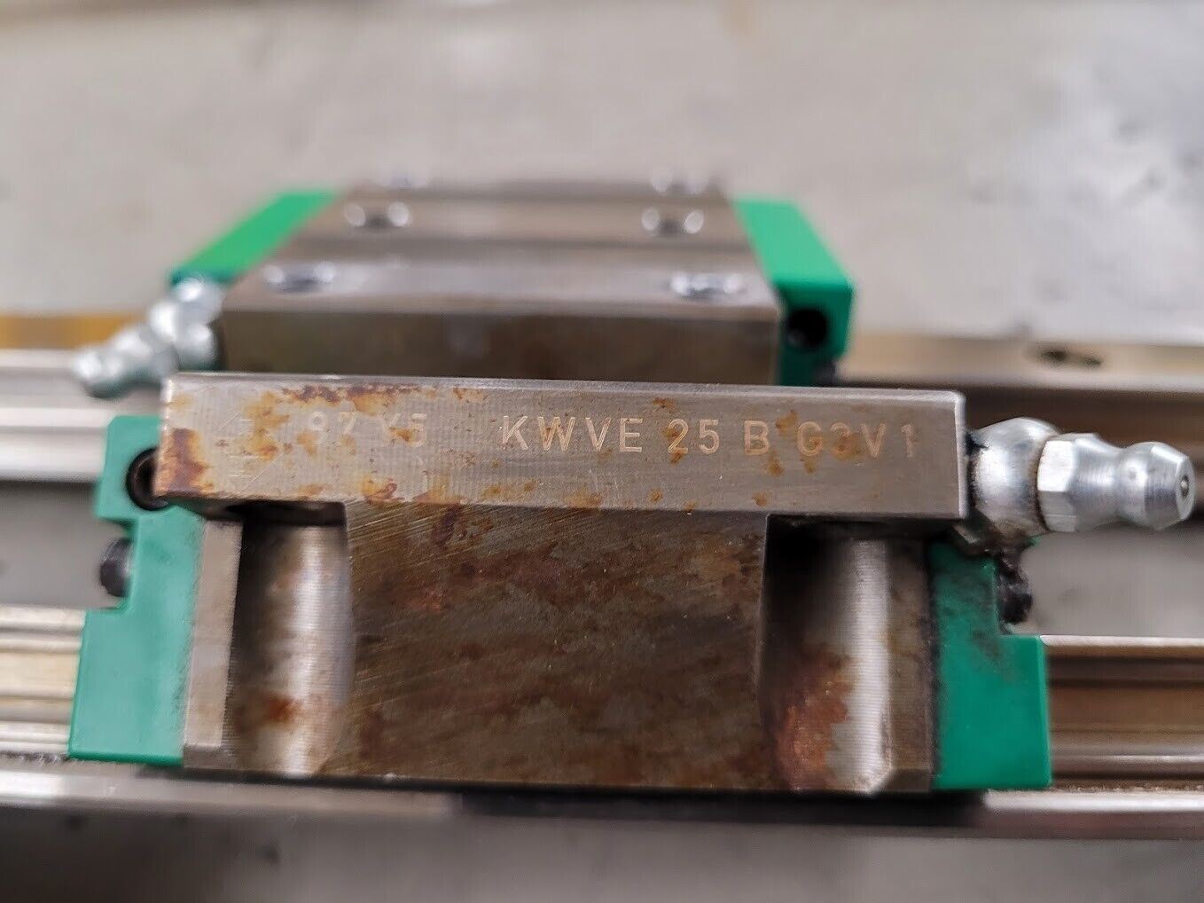 INA Linear Bearing Slide Guide KWVE25BG3V1 1000mm 2 Rails 4 Blocks w/ zerk