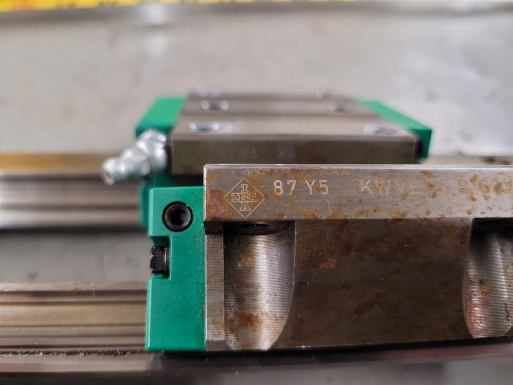 INA Linear Bearing Slide Guide KWVE25BG3V1 1000mm 2 Rails 4 Blocks w/ zerk