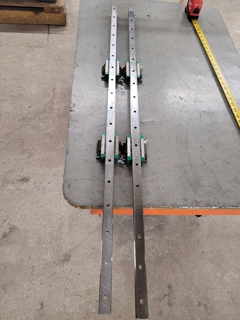 INA Linear Bearing Slide Guide KWVE25BG3V1 1000mm 2 Rails 4 Blocks w/ zerk