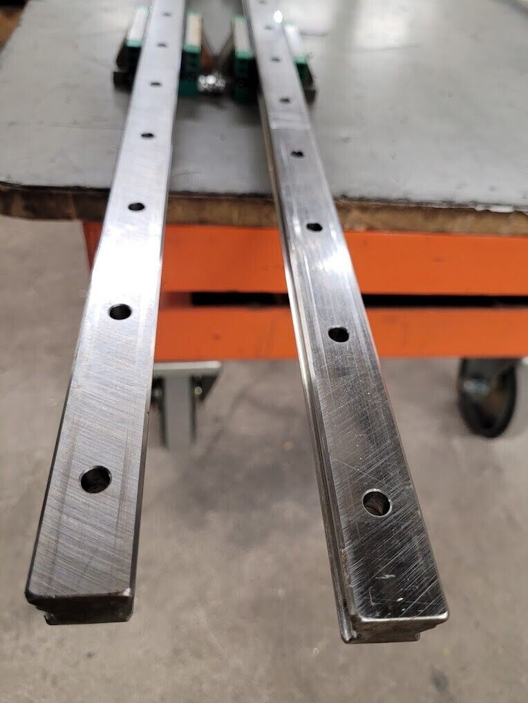 INA Linear Bearing Slide Guide KWVE25BG3V1 1000mm 2 Rails 4 Blocks w/ zerk