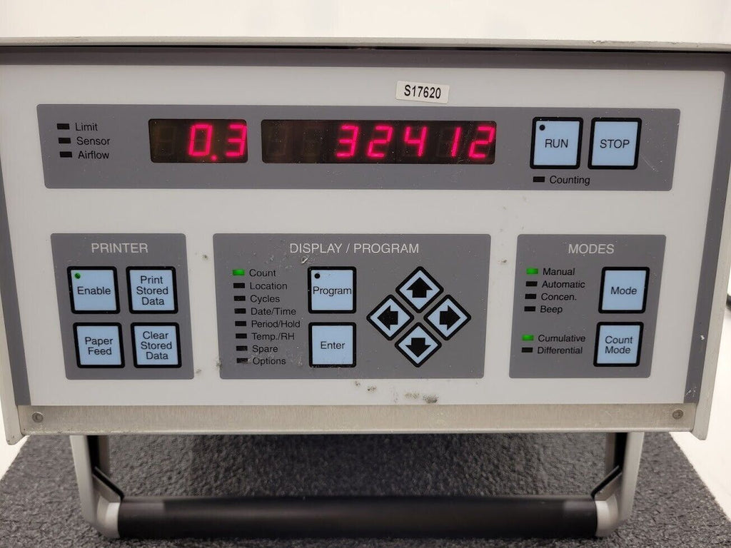 MET ONE A2400 LL Laser Particle Counter 2087126-01 0.3μm 1CFM Powers On, Counts