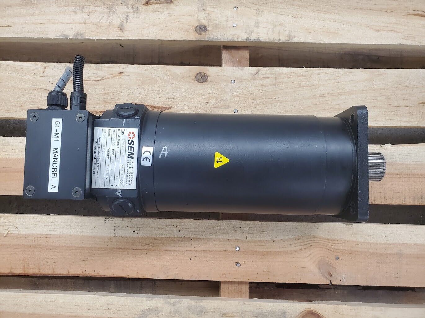 SEM MT40W4-68 Ferrite Brushed DC Servo Motor 2600RPM 180V 86A Working Pull