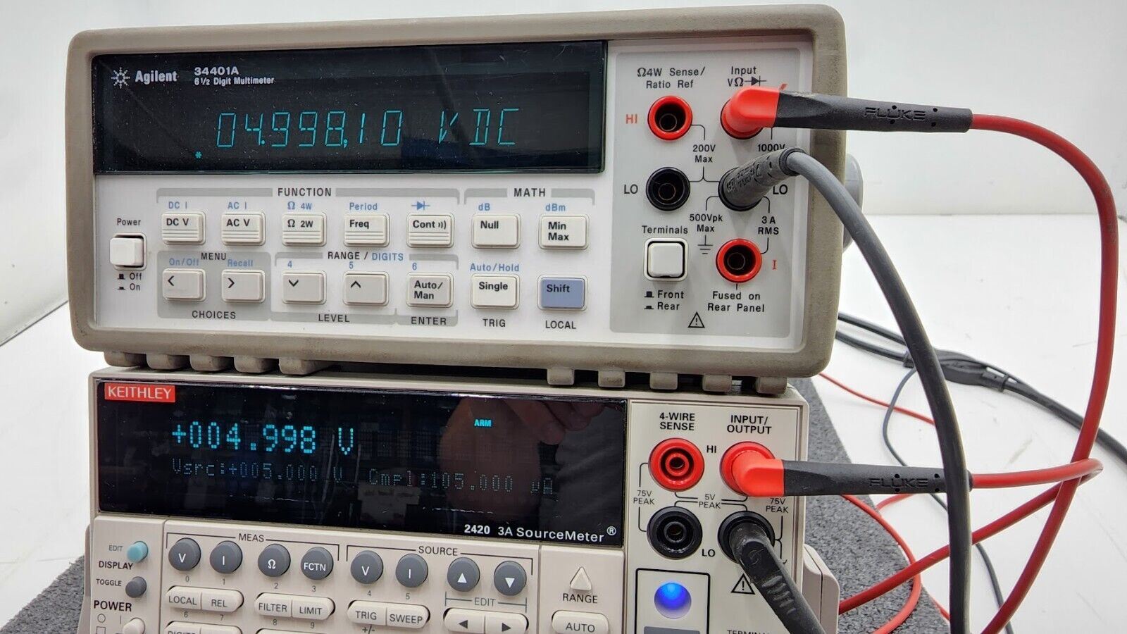 KEITHLEY 2420 3A SOURCEMETER 60V 60W Tested Working SMU