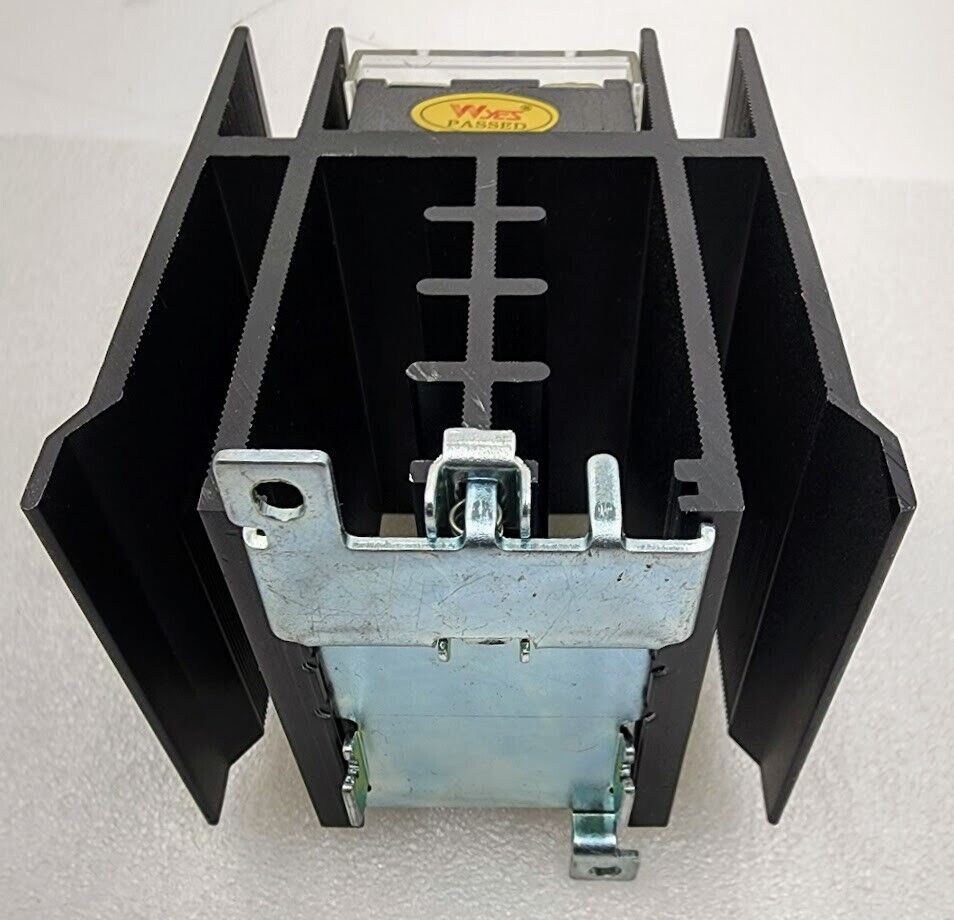 WYES SSR WYG1C40Z4 Solid State Relay w/ Heatsink DIN Rail Mount Cover 240VAC 40A