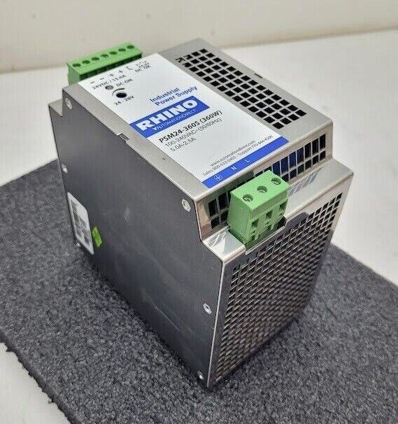 Automation Direct Rhino PSM24-360S Industrial 24VDC 15A DIN Rail Power Supply