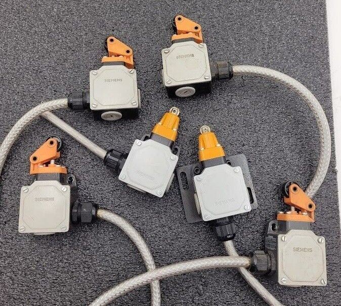 Lot of 6 Siemens Roller Rolling Contact Switch 3SE3 100-1E, 3SE3 100-1D