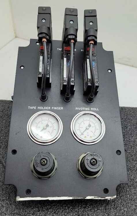 Kay Valve KVE 111 45 43 Pneumatic Valve Block w/ Regulators Gauges 24VDC Control