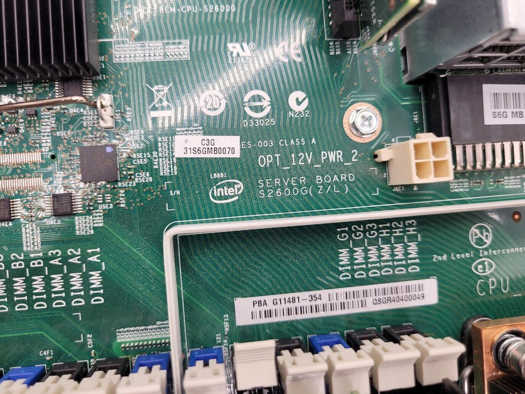 Intel S2600GZ 1U 8-Bay SFF Workstation Server 2X E5-2630v2 128Gb RAM HBA Tested