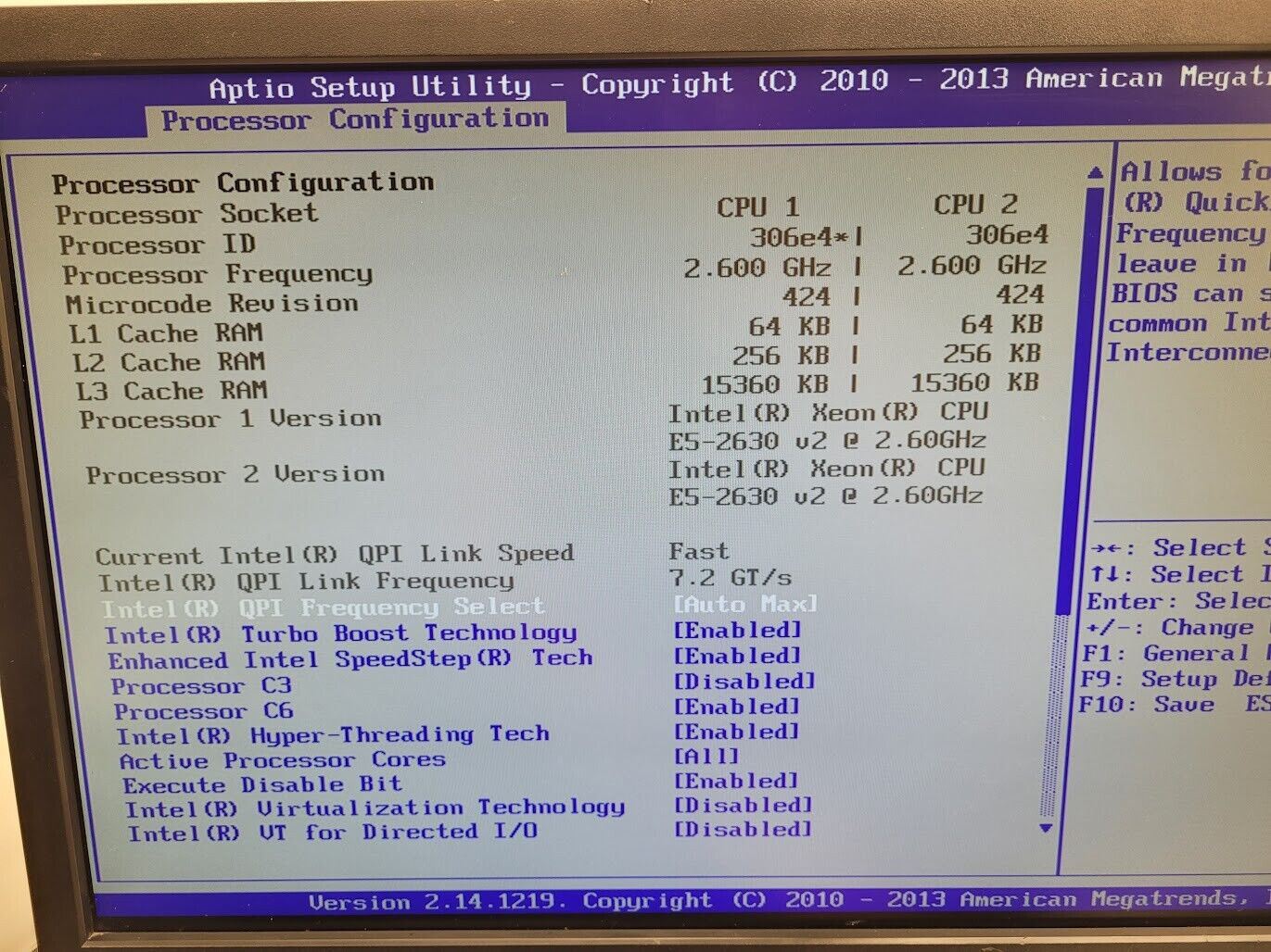 Intel S2600GZ 1U 8-Bay SFF Workstation Server 2X E5-2630v2 128Gb RAM HBA Tested