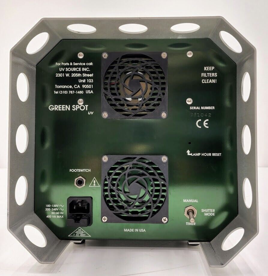 American Ultraviolet GREEN SPOT UV Curing System w/ Timer INCLUDES LAMP