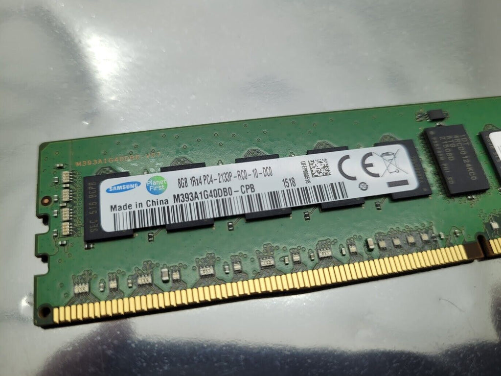 Samsung 8GB 1Rx4 DDR4-2133 PC4-2133P PC4-17000R REG ECC M393A1G40DB0-CPB Memory