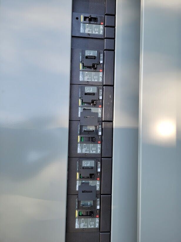 SQUARE D HL4IMA24C1 60amp Surgelogic Breaker Panel HC4286WP Cabinet +12 Breakers
