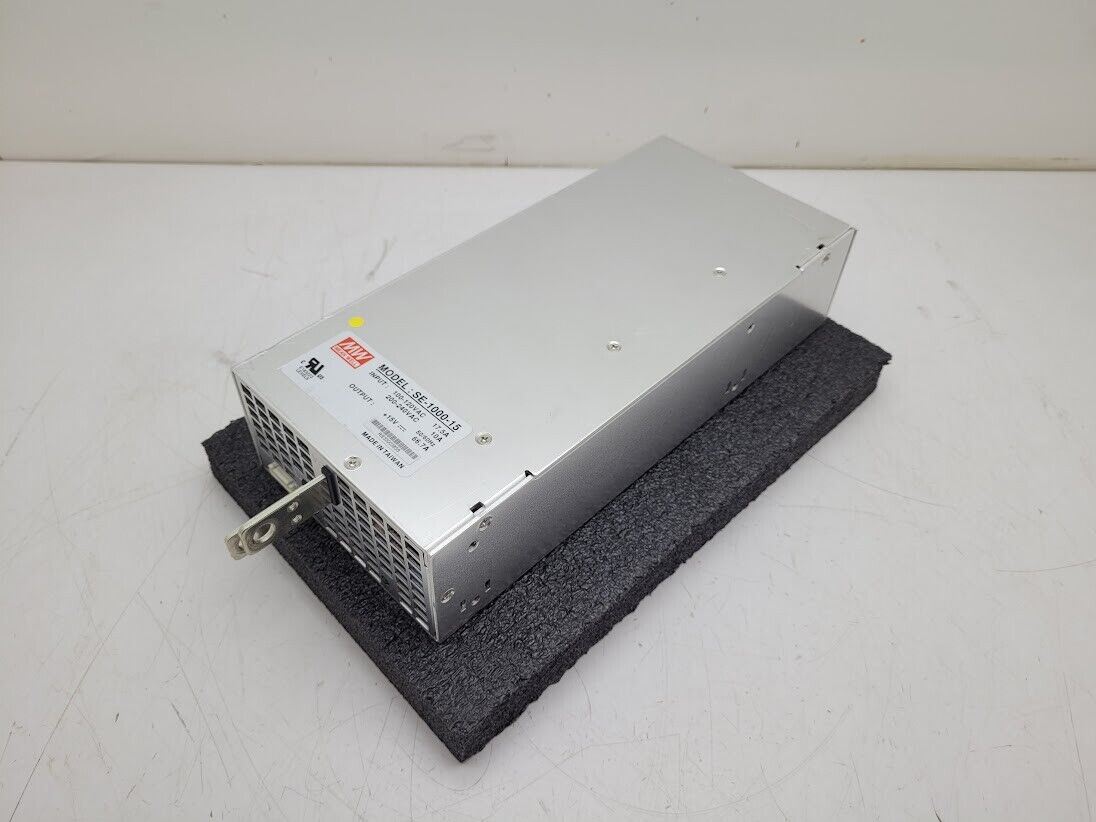 MW Mean Well SE-1000-15 Switching Power Supply 15VDC 66.7A 100-220VAC Input