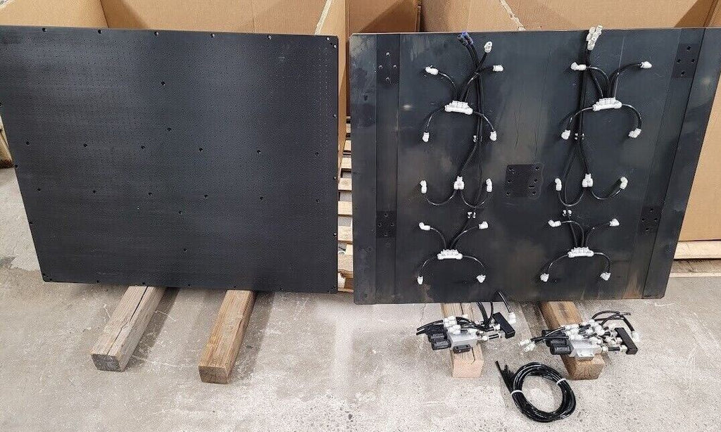 Aluminum Vacuum Hold Down / Float Table 34" x 40" Venturi Generators SMC Piping