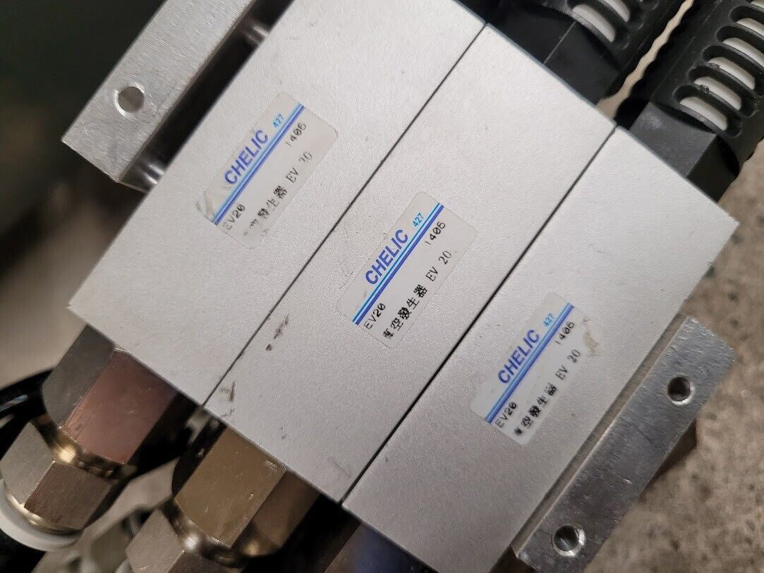 Aluminum Vacuum Hold Down / Float Table 34" x 40" Venturi Generators SMC Piping