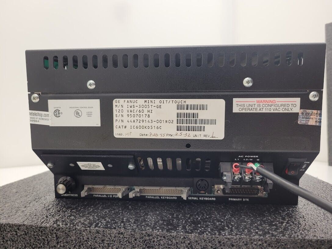 GE Fanuc Mini OIT-Touch Touch Screen NC HMI Nice Bright Orange CRT Parts/Repair.