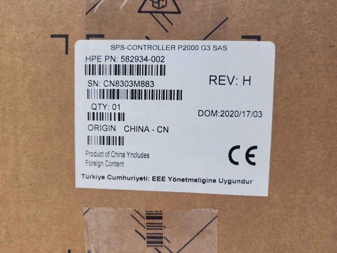 HP AW592B Storageworks MSA P2000 G3 SAS Controller 582934-002 SPS-Controller