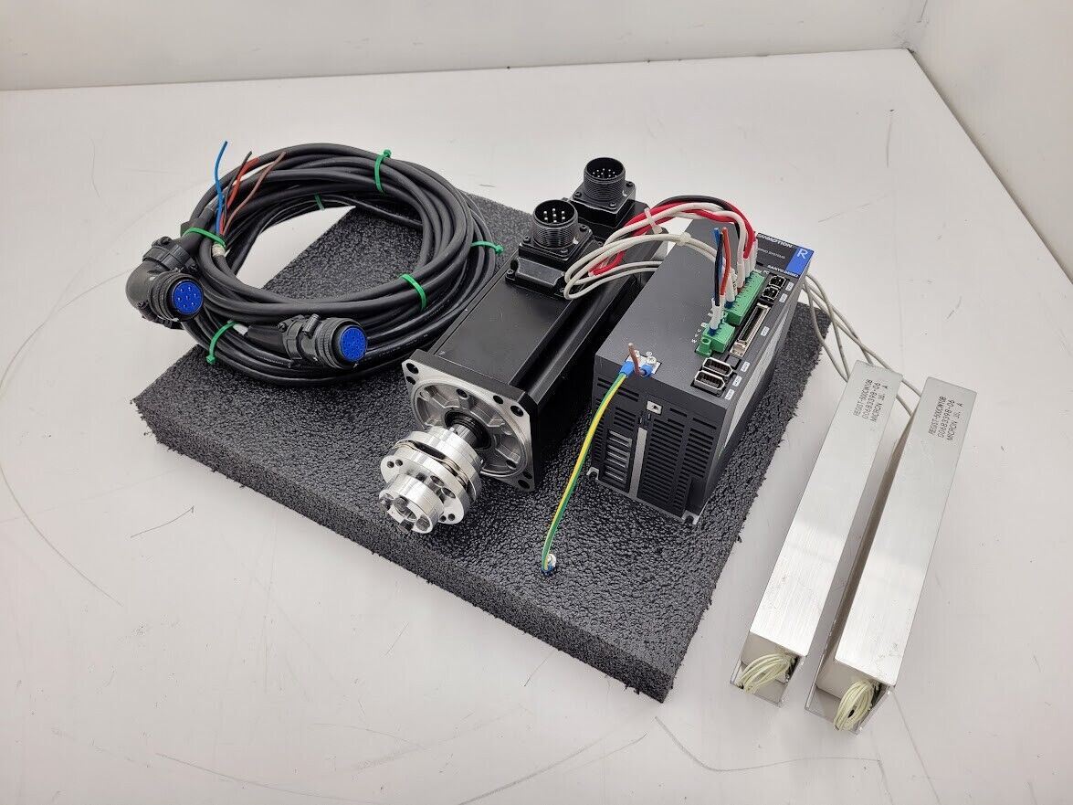 Sanyo Denki AC Servo Motor Q2AA10150HXSH6 Servo Drive RS2A05AAAL004EB2PL1 Brake