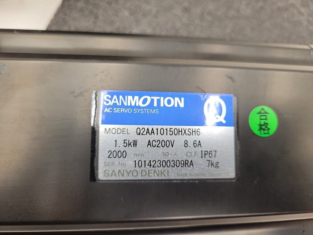 Sanyo Denki AC Servo Motor Q2AA10150HXSH6 Servo Drive RS2A05AAAL004EB2PL1 Brake