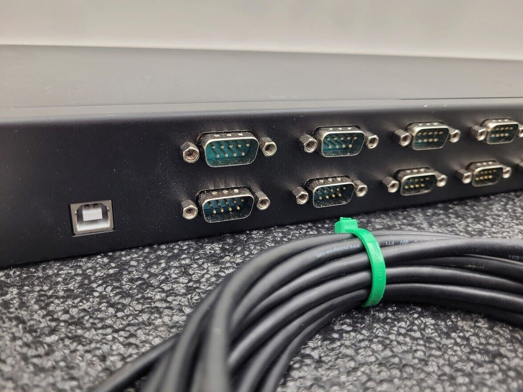 StarTech ICUSB23216FD 16-Port USB-to-Serial Adapter Hub - Black