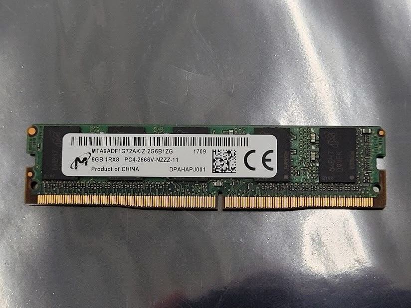 Mircon MTA9ADF1G72AKIZ-2G6B1ZI 8GB (x72, ECC, SR) DDR4 SDRAM VLP MiniUDIMM RAM