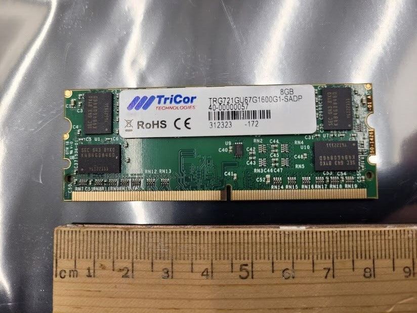 TriCor 8GB DDR3 SDRAM Mini UDIMM 244-pin ECC PC3-12800 Server Memory RAM